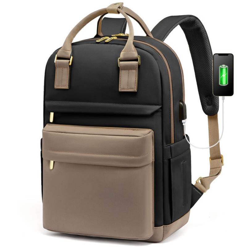 Business Backpack Bag Women Travel Backpack Laptop Bag with USB Connector – Schoolbag and Student Bag price