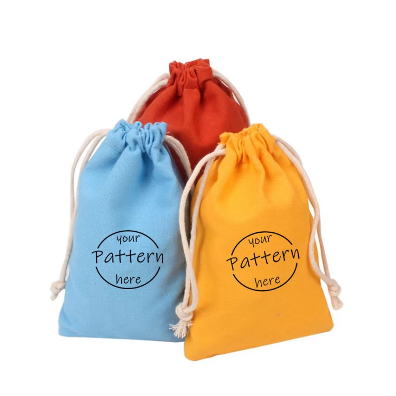 Cotton Drawstring Bundle Pocket Canvas Coarse Grain Rice Bag Cotton Packaging Small Cloth Bag Storage Bag – Drawstring Bag and Sports Bag price