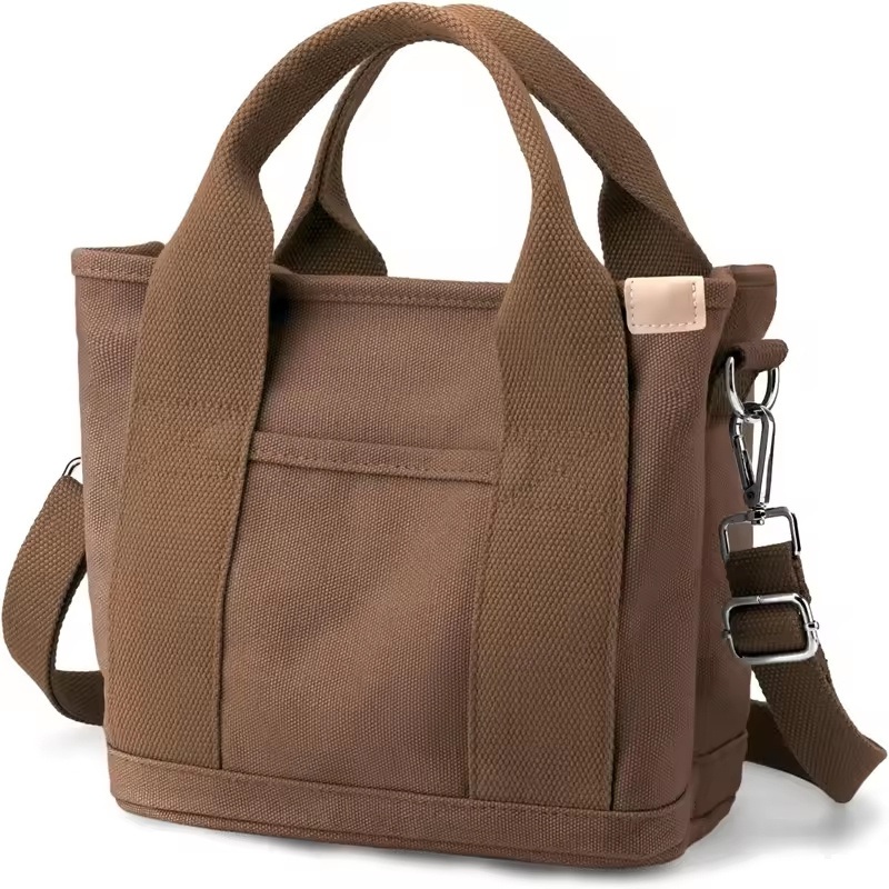 Custom Thickened Canvas Small Tote  Cotton Messenger Crossbody Bag with Pocket & Logo – Bag Backpack and Laptop Backpack price
