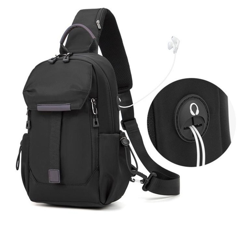 Korean Style Men Chest Bag Casual Shoulder – Travel and Laptop price