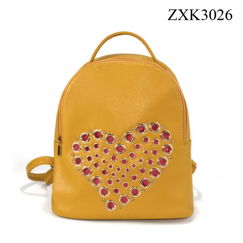 PU PVC Bag Manufacturer, OEM/ODM Wholesale Factories, Customiszed Eyelet Heart Shape Woman Backpack Faux Leather Lady Daypack – Ladies Handbag and Backpack price