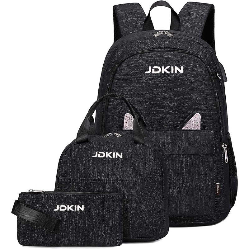 School Backpack Teen Girls Fashion Book Black Kids Study Bag – School Backpack and Teen Backpack price