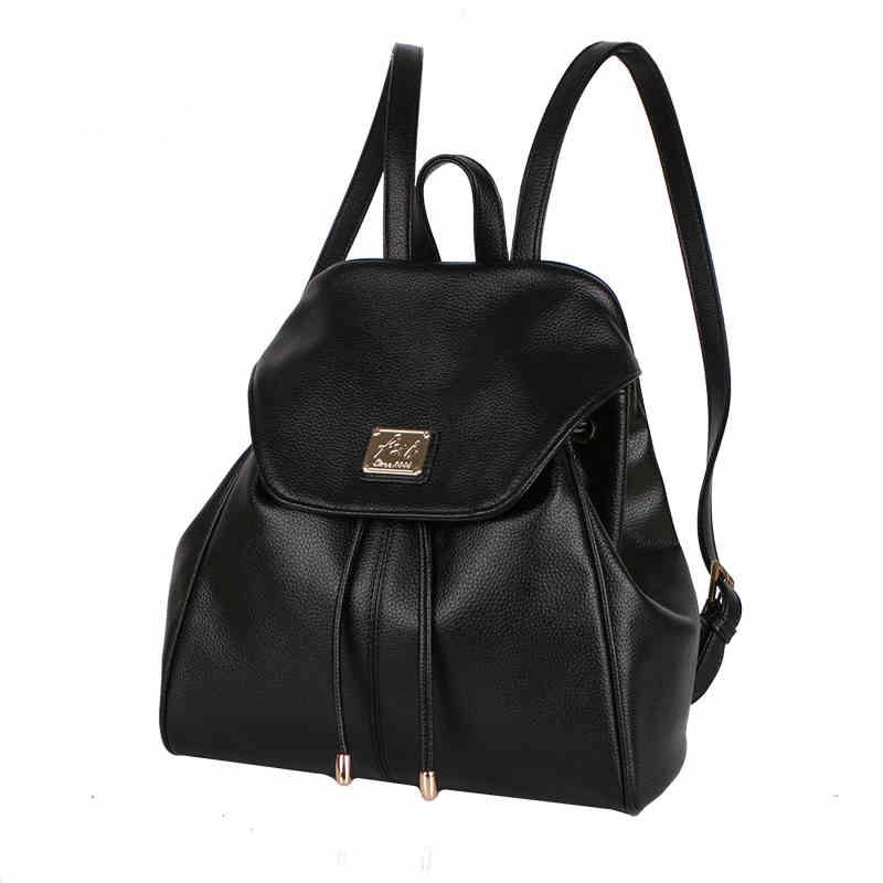 Korea Women Daypack Leather Double Shoulder Bag PU Backpack – PU Backpack and PU Leather Backpack price