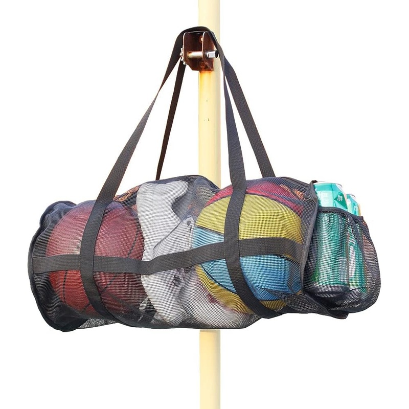 Mesh Sports Equipment Bag with Shoulder Strap for Holding Basketball Volleyball Soccer Swimming Gear – Sports Ball Bag and Backpack Bag price