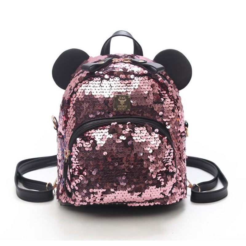 Bear Glitter Bling Fashion Sequins Backpack Bags School Backpack Outdoor Handbags Student Backpack Women Girl Bags – Backpack Bag and Ladies Backpacks price