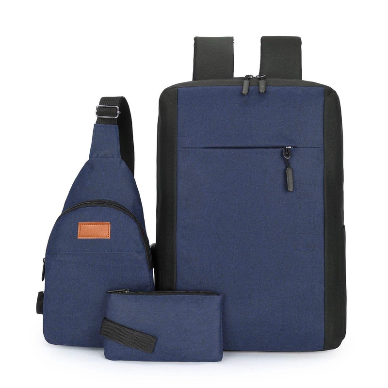 Custom Logo Stylish and Durable 3-Piece Travel Leisure Laptop Backpack Notebook Business Office Bag – Laptop Backpack and Travel Backpack price