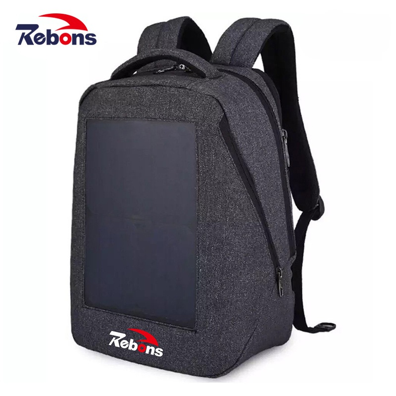 High Quality Waterproof Laptop Bag Solar Power Panel Charging Backpack for Outdoor Hiking – Solar Backpack with Powerbank and Smart Backpacks with Solar Panel price
