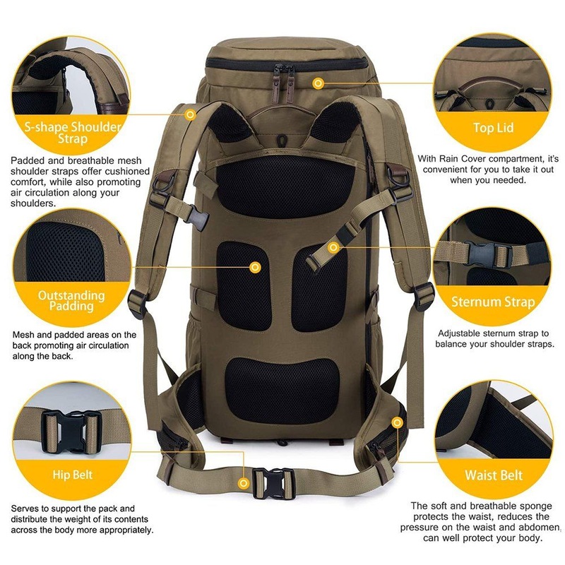 Waterproof Multifunctional Mountaineering Outdoor Hiking Travel Camping Bag – Bag and Hiking Backpack price