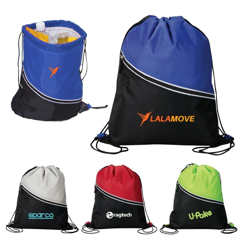 Zipper Insulated Drawstring Cooler Bag Cinch Bag – Drawstring Bag and Drawstring Backpack price