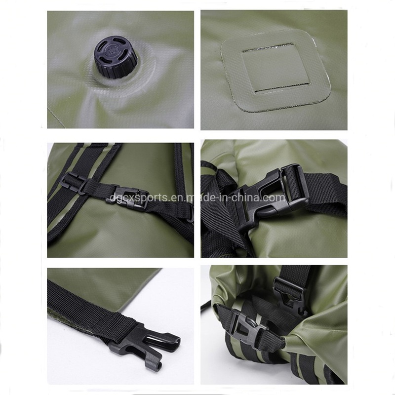 High Quality Custom Outdoor Camping Heavy Duty 500d Dry Bag Waterproof PVC 30L 60L 80L Dry Bag of Travel Hiking Backpack Dry Floating Boating Fishing Bag – Travel Bag and Waterproof Bag price