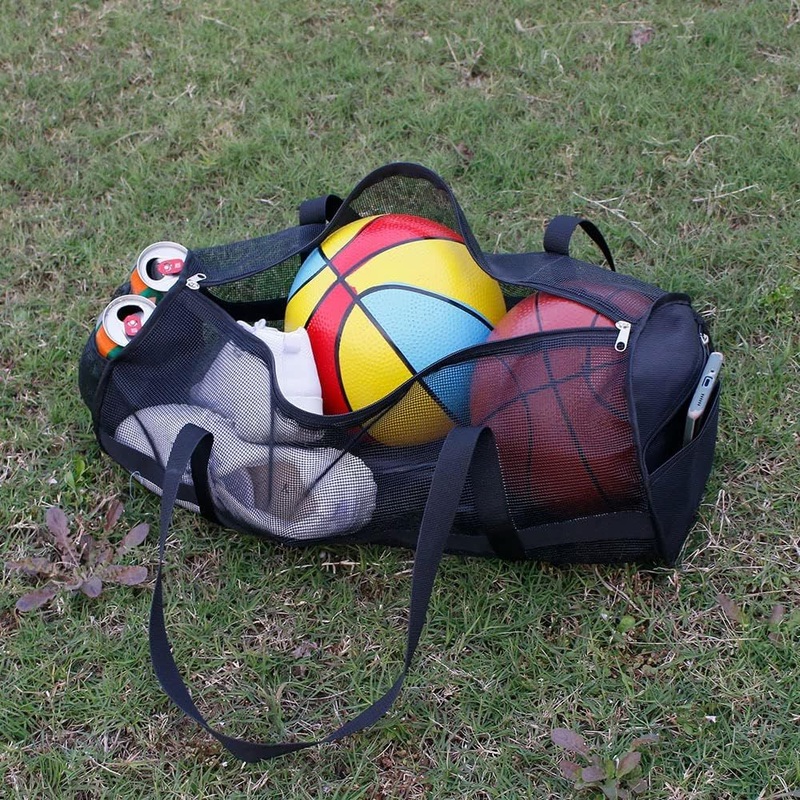 Large Basket Ball Duffel Bag Mesh Basketball Bag Mesh Sports Equipment Bag with Shoulder Strap – Sports Ball Bag and Backpack Bag price