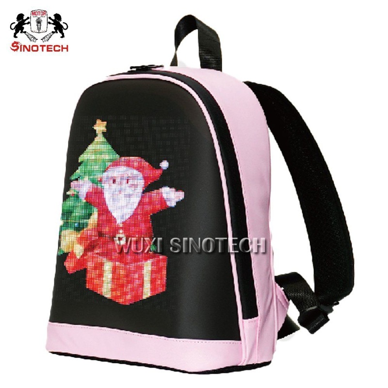 LED Display Backpack Mobile Control Smart Walking Advertising DIY Dynamic Custom LED Backpack – DIY Programming Backpack and Storage Bag price