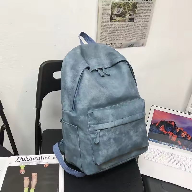 New High Quality PU Leather Women Bag Student PU Leather Backpack – Travel Bag and Casual Computer Bag price