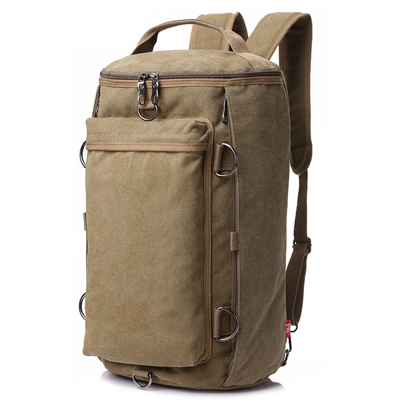 Backpack Canvas Travel Duffel Bag Weekender Oversized Back Pack Bag Shoulder Bag for Men – Camping Backpack and Hiking Backpack price