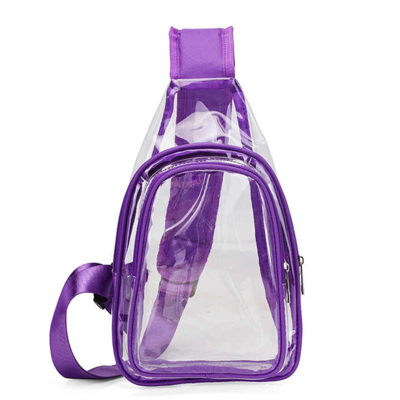 Custom Fanny Pack Wholesale PVC Clear Crossbody Bag Travel Sling Bag Waterproof Chest Bag – Crossbody Bags and Backpack price