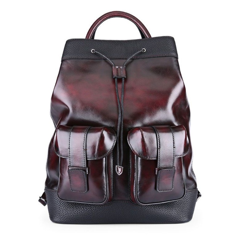 Daily Use Large Capacity Vintage Leather Laptop Backpack with Tote – Leather Backpack and Backpack price
