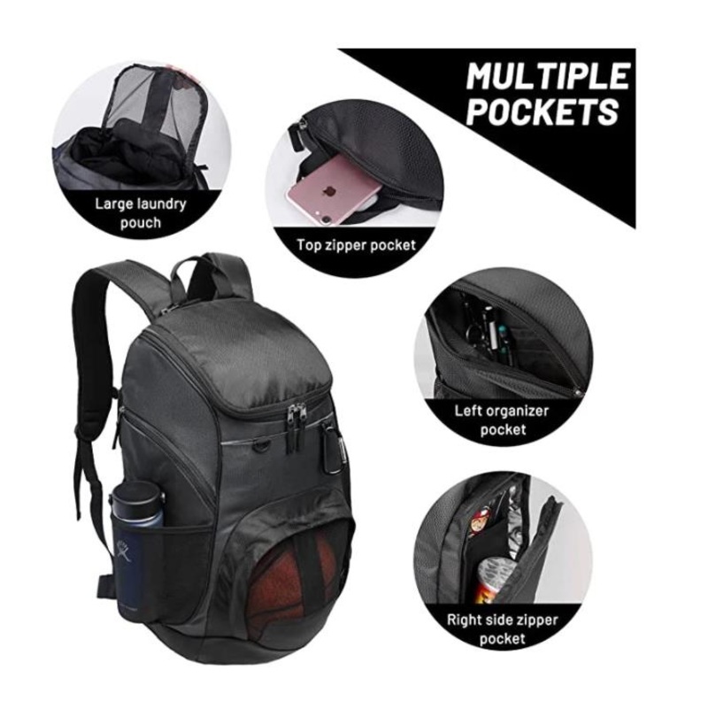 Sport Basketball Backpack Football with Shoes Storage Pocket and Ball Compartment – Bag and Ball Bag price