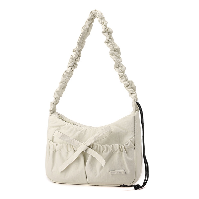 Sweet Ballet Style Pleated Bow Commuter Shoulder Bag – Bag and Ladies Bag price