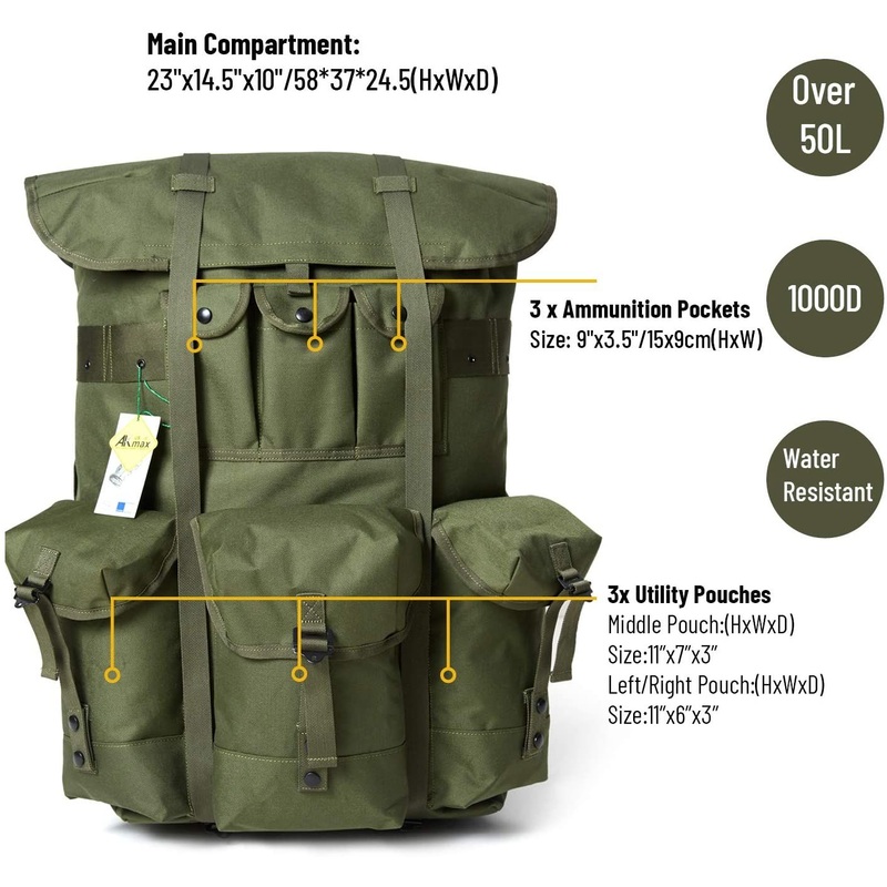 Tactical Rucksack Alice Pack Survival Combat Field – Backpack and Bag price