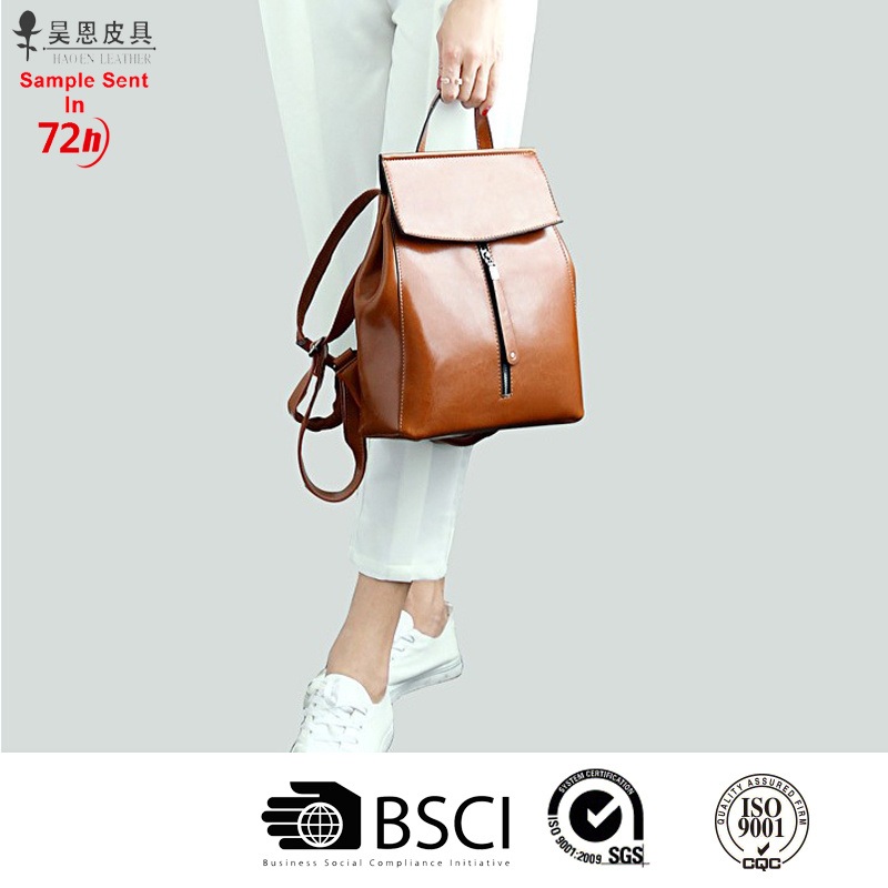 2018 Factory Genuine Leather fashion School Travel Laptop Backpack – Lady Handbag and Hand Bag price