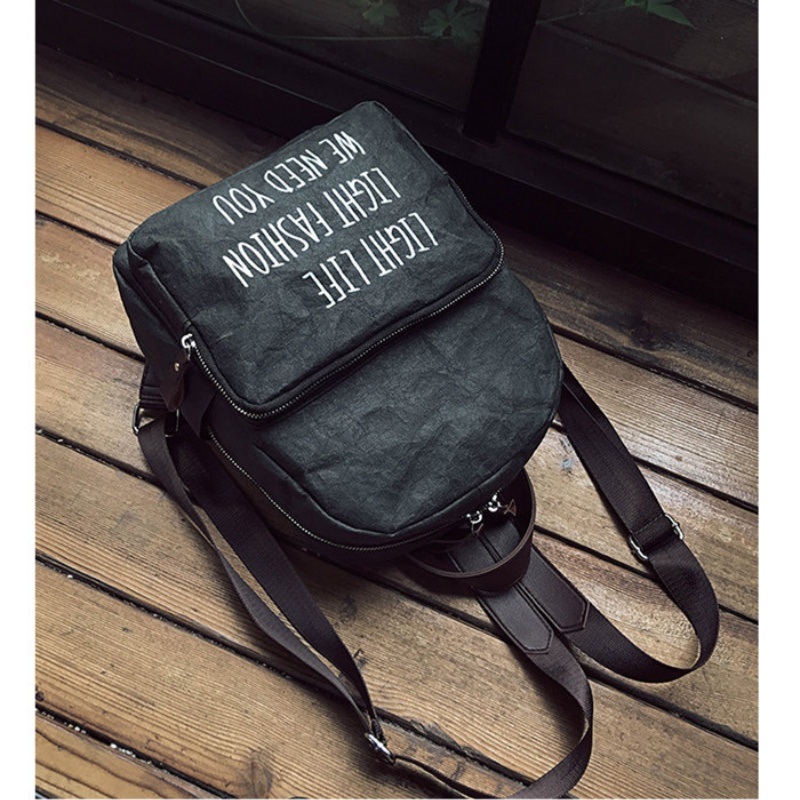 Biodegradable Washable Kraft Paper Fashion Leisure Sports Backpack for Outdoors Weekend Trips – Vegan Bag and Backpack price