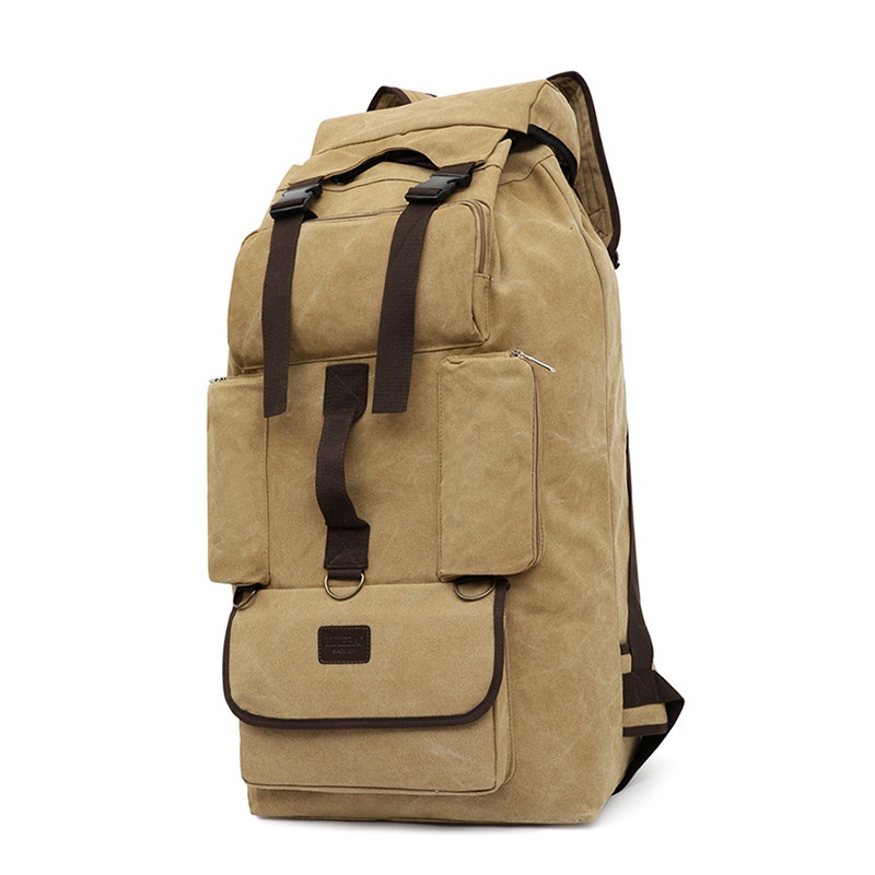 Fuliya 110 L Oversized Capacity Hike Backpack Durable Canvas Tactical Outdoor Travel Trekking Camping Youth Hiking Backpack – Tactical Backpack and Hiking Backpack price