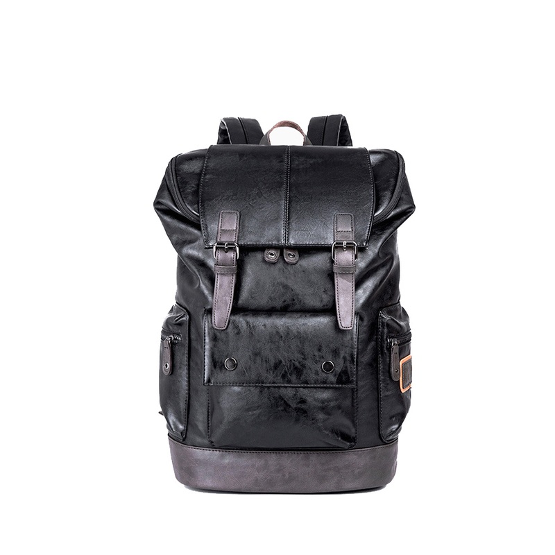 Men Large Leather Travel Backpack Laptop Bags Black Big Capacity School Male Business Shoulder Bag – Bolsa De Cuero and Bolsa De Mano price