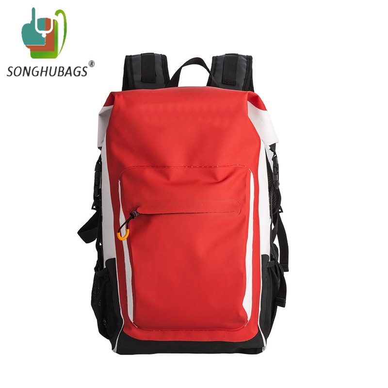 New Arrival Red Unisex Human Man New Fashion PVC Tarpaulin Outdoor Sports School Travel Hunting Hiking Waterproof Dry Shoulder Backpack Bag – Dry Bag and Waterproof Bag price