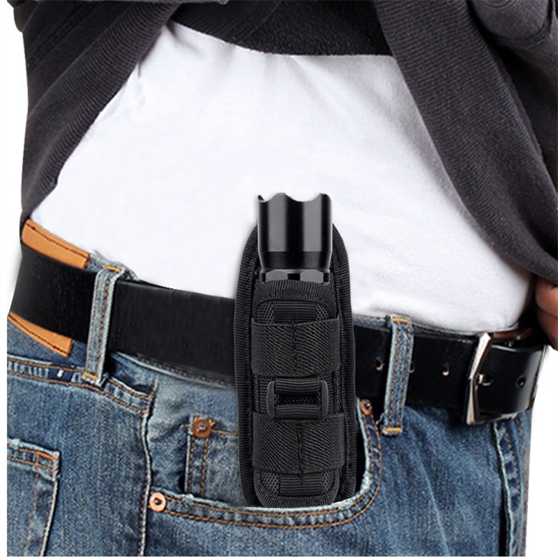 Adjustable Rotating Waist Hanging Strong Light Oxford Flashlight Cover – Flashlight Holster and Storage Bag price