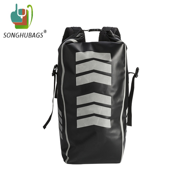 Custom Unisex New Fashion PVC Tarpaulin Black School Outdoor Sports Travel Hunting Hiking Waterproof Dry Backpack Shoulder Bag – Waterproof Bag and Backpack price