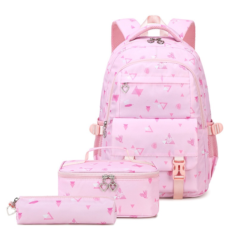 Elementary School Backpack Womens Ultra Light Childrens Backpack Pencil Case Lunch Bag Three Piece Set – Computer Backpack and Three Piece Backpack price