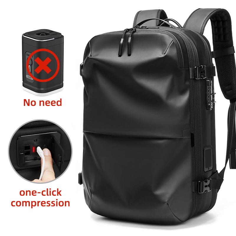 Fasihonable Trend Dessign Casual Travel Backpack Luggage Built-in Vacuum Compressor Backapck for School Student Backpack – Vacuum Backpack and Travel Bag price