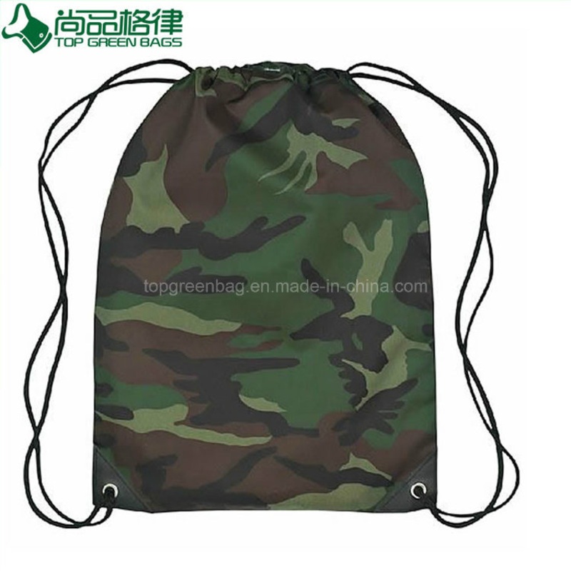 Camouflage Polyester Fabric Sports Hiking Recycled Drawstring Tote Backpack Bags – Camo Drawstring Backpack and Digital Camo Drawstring Bag price