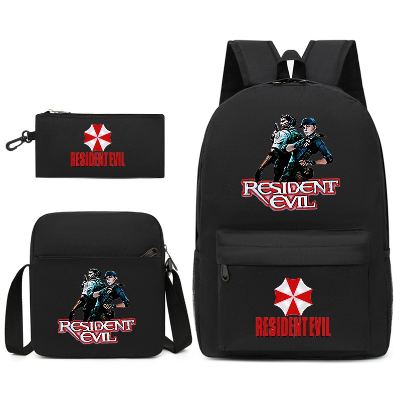 Cartoon Custom Design Backpack Student Pencil Case Single Shoulder Bag Backpack Three Piece Set – Computer Backpack and Three Piece Backpack price