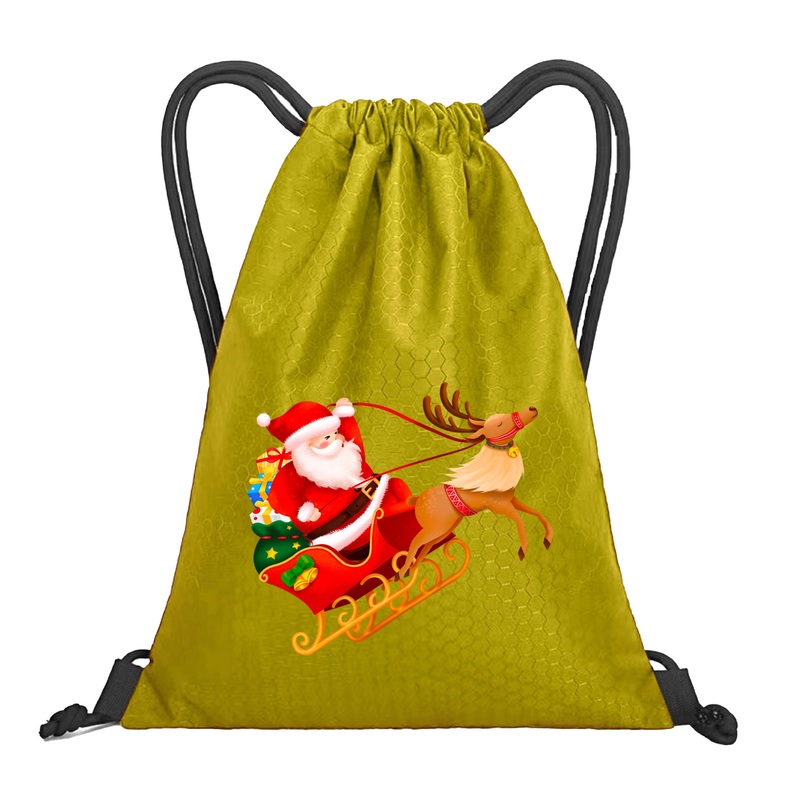 Eco-Conscious Christmas Drawstring Bag Wholesale Two-Shoulder Oxford Design Reusable with Custom Logo Ideal for Sports Gifts – Drawstring Bag and Sports Bag price