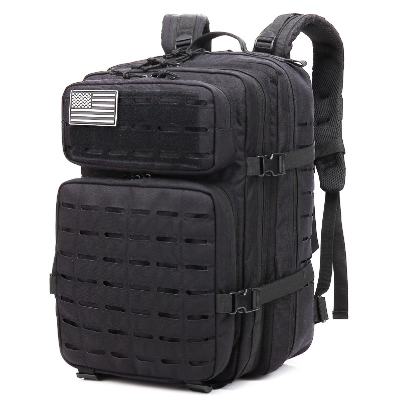 Lupu Factory Manufacture 45L Black 900d Wear-Resistant Outdoor Waterproof Backpack – 45L Tactical Backpack and Molle Tactical Backpack price