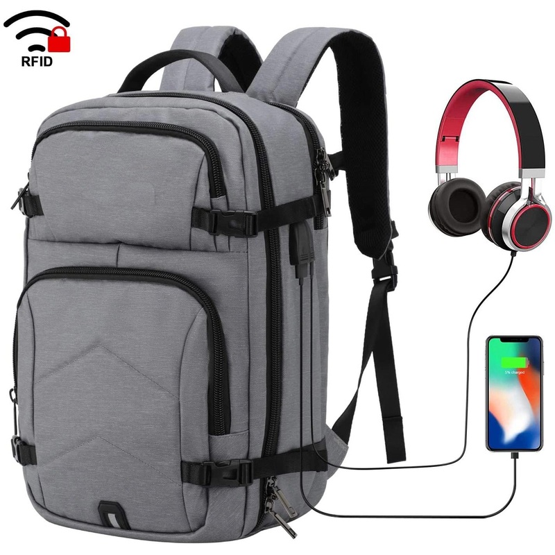 Men Women Business Travel Backpack External USB Charge Port Laptop School Backpack – Bag and Rucksack price