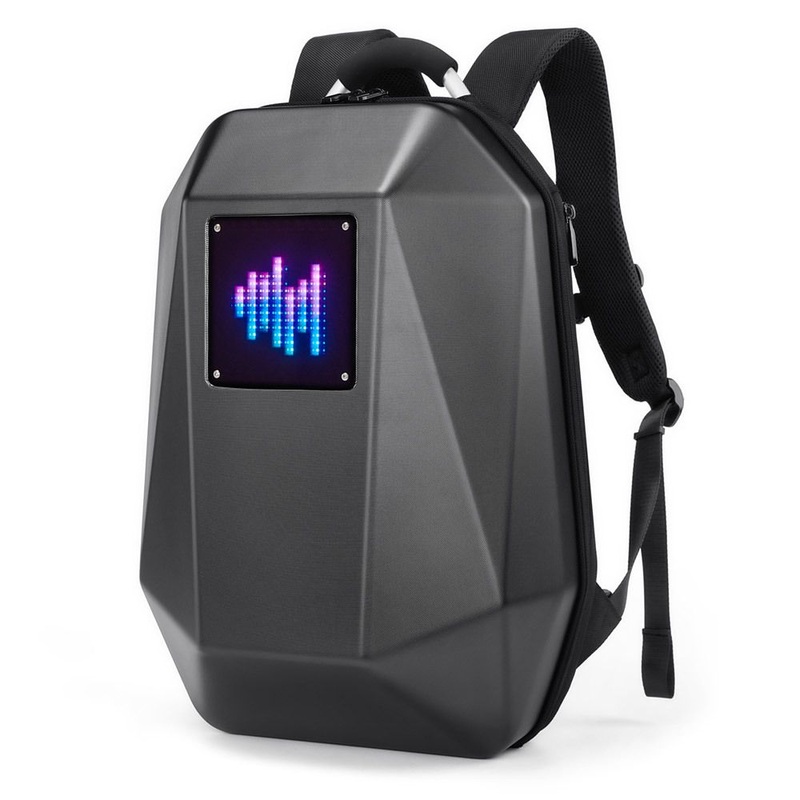 PC Hard Shell Big Capacity Outdoor Cool LED Motorcycle Motorbike Riding Cycling Advertisement Backpack Pack Bag (CY0351) – LED Bag and LED Pack price