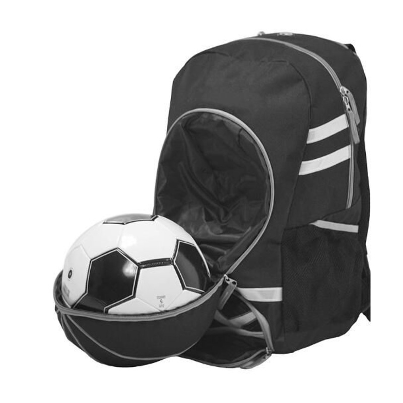 Wholesale Custom Designer Outdoor Travel Bag Soccer Backpack with Ball Holder Sports Backpack Polyester Black Backpack – Backpack and Sports Backpack price