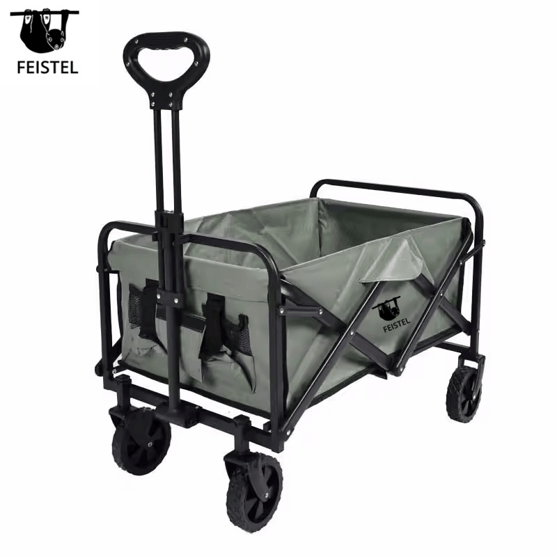 Custom Logo Collapsible Folding Outdoor Utility Wagon with Cover Bag – Wagon Cart Folded and Outdoor Wagon Cart price