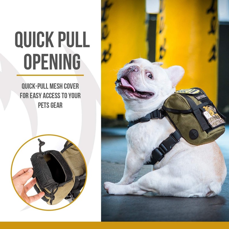 Dog Pack Backpack Durable Small Medium Dog Pack with Litter Bag Exit for Camping Hiking Daily Walking – Dog Bag and Dog Backpack price