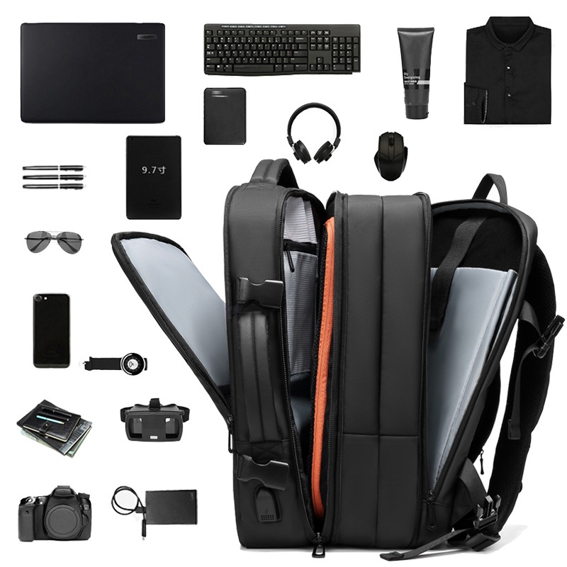 Customized 17inch Backpack 39L Large Expandable Backpack with USB/Type C Durable Travel Backpack Waterproof Sac a DOS – Travel Backpack and Expandable Backpack price