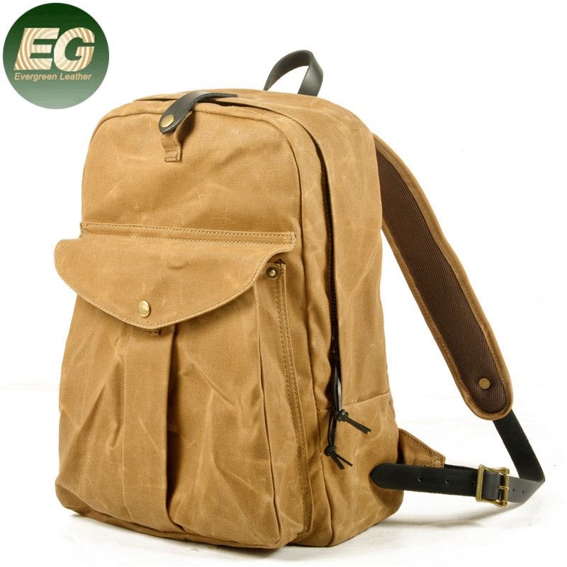 Ga54 Student School Custom Travel Backpack Women Logo Bag Woman for Laptop Waterproof Cow Leather Canvas Backpacks – Custom Travel Backpack and Custom Leather Backpack price