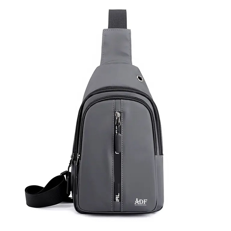 Jogging Leisure Waterproof Travel Shoulder Sling Chest Bag with Headphone Hole – Waterproof Sling Bag and Fashion Front Pack price