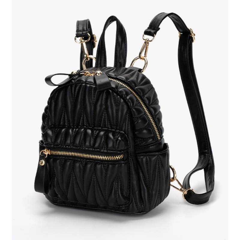Lady Mini Size Special Plicated Puffy Backpack with Multi-Function Use – Multi-Pocket Backpack and Backpack Bag price