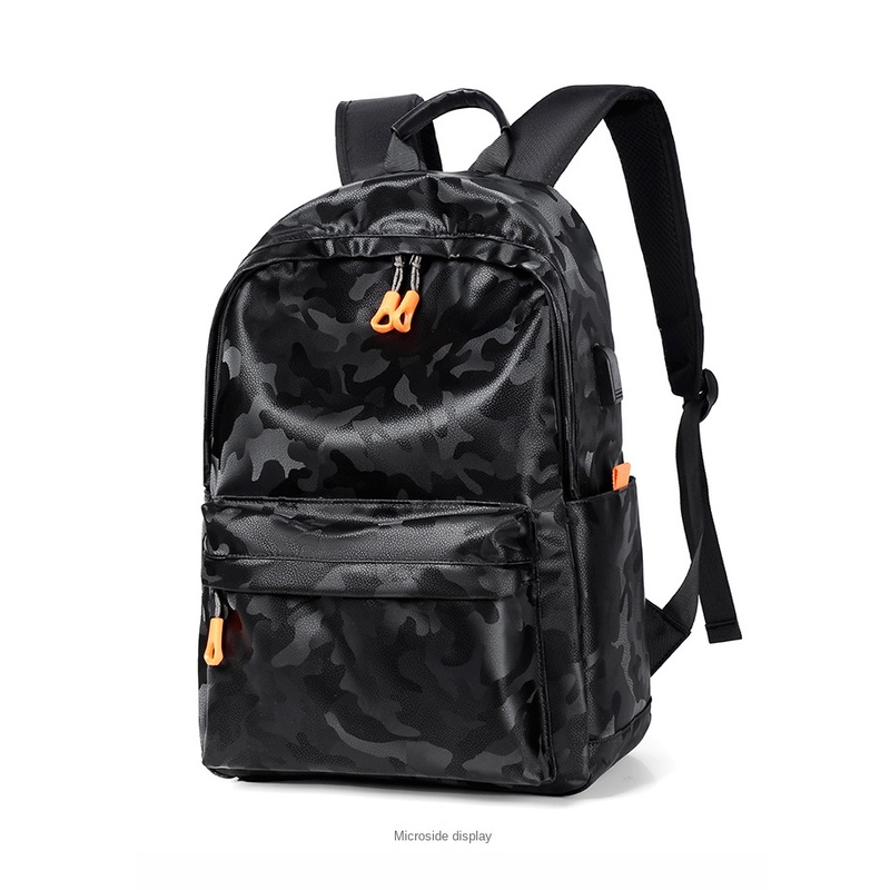 USB Interface Waterproof Notebook Backpack Chinese Factory Wholesale Custom Mens Mochilas Leather Business Travel Backpack – Bags-Cases-Boxes and USB Backpack price
