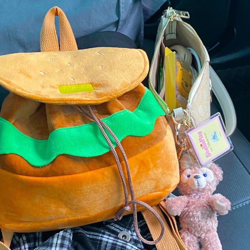 Hamburger Backpack Cute Cartoon Small Backpack Large Capacity Campus Backpack Daily Use Bag – Laptop Backpack and Travel Backpack price