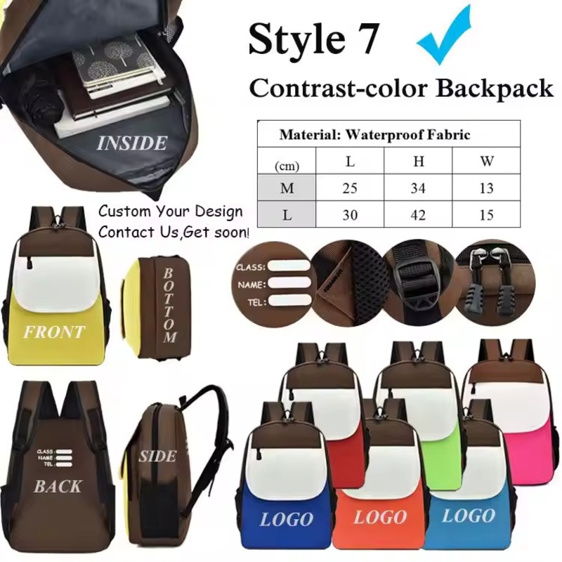 New Custom Logo Fashion Travel Student Schoolbag Backpack School Bag for Kids – School Bag and Wholesale School Bag price