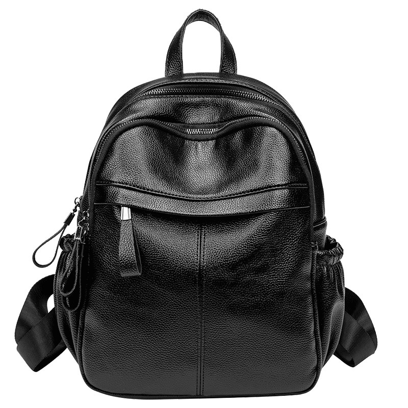 New Style Backpack Female Korean Fashion PU Leather Backpack Large Capacity Multifunctional Bag – Backpack Bag and Ladies Backpacks price