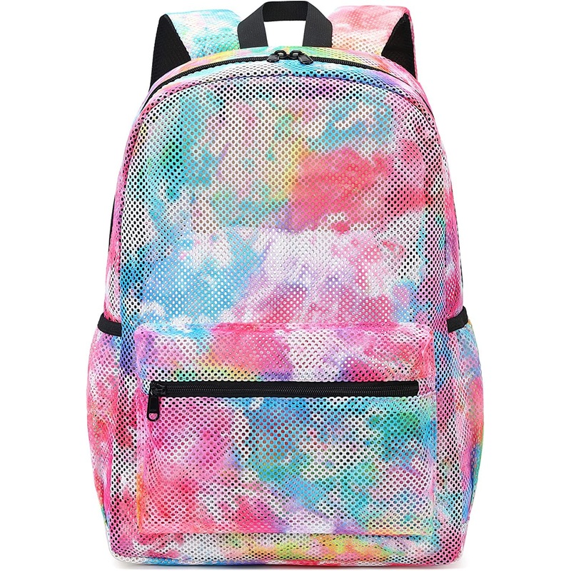 Semi-Transparent Mesh Bag School Backpack Bag Bookbag – Mesh Backpack and Mesh Bag price